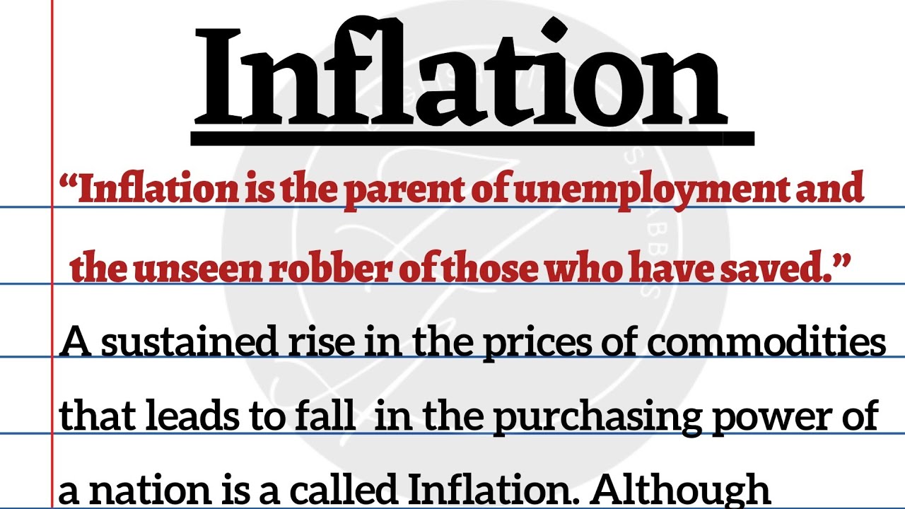 inflation essay in english with quotations