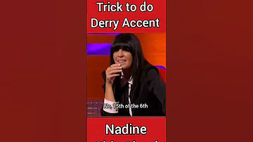 Nadine Coyle Girls Aloud Derry Accent Trick Northern Ireland 