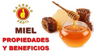 MIEL - PROPIEDADES Y BENEFICIOS