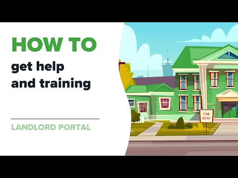 How to get help and training (Landlord Portal)