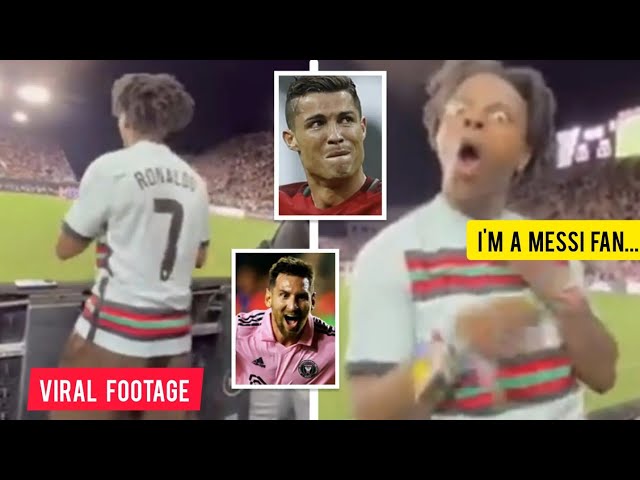 If Messi scores this free kick, I'm a Messi fan': Biggest Cristiano Ronaldo  fan betrays him - Football