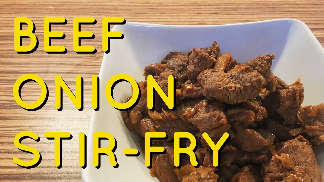 Beef StirFry With Onions Quick & Easy Rump Steak StirFry YouTube