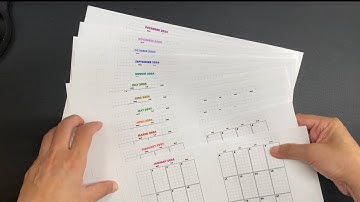 My monthly pages for 2023 and how to make foldover tabs - Additions to my planning system for 2023