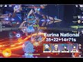 4.7 Abyss 4 cost C2 Furina National 71s top half continuous run