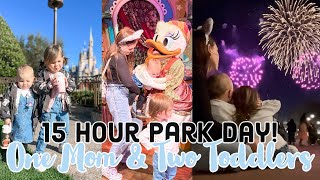 15 Hour Day at Magic Kingdom with Two Toddlers: Solo Mom Edition | Early Entry to Fireworks