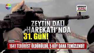 1641 Terörist Öldürüldü, 5 Köy Daha Temizlendi