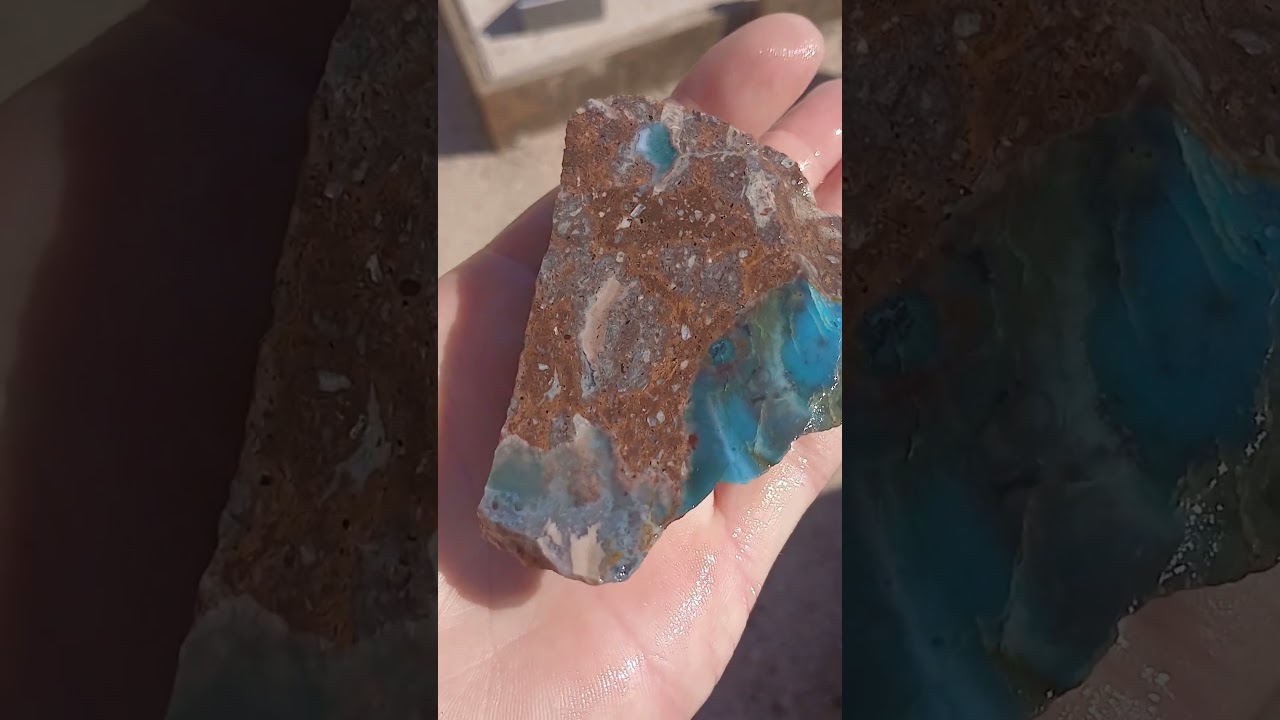 Gem of The Day Needles Blue Agate 