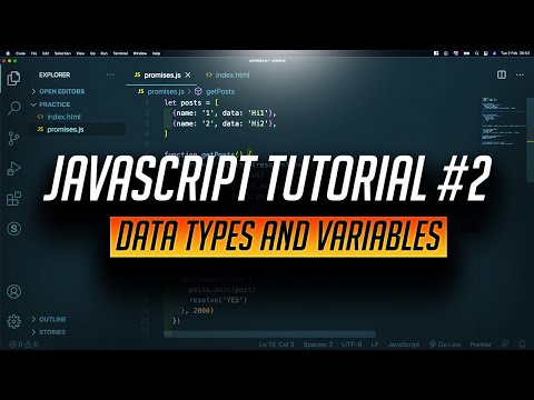 Data Types, Variables and Console.log in Javascript | Beginner JS Tutorial #2