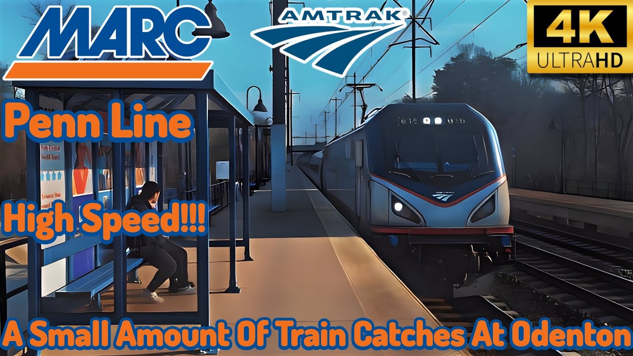 a-small-amount-of-amtrak-marc-train-catches-at-odenton-high-speed
