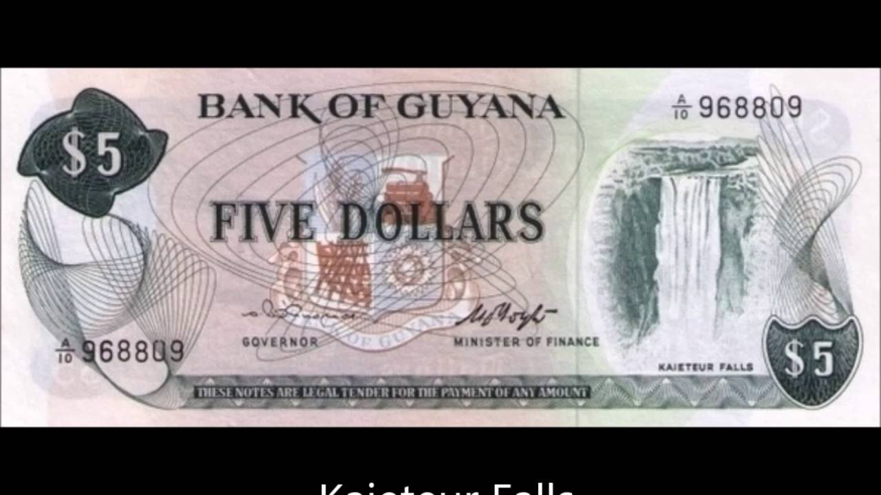 BANKNOTES GUYANA 1966 ISSUE