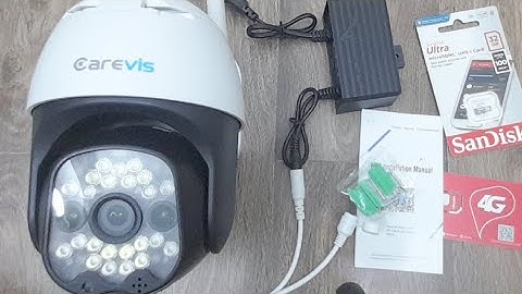 Mở hộp camera dùng sim 4G chạy điện 220v - Camera lắp khu vực không có wifi dùng sim 4G