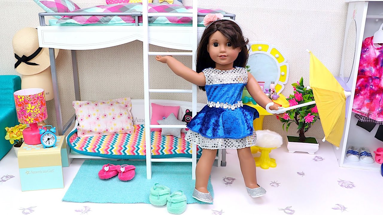 Baby Doll Dress up in Bunk Bed Room Play Toys Bedtime Stories YouTube