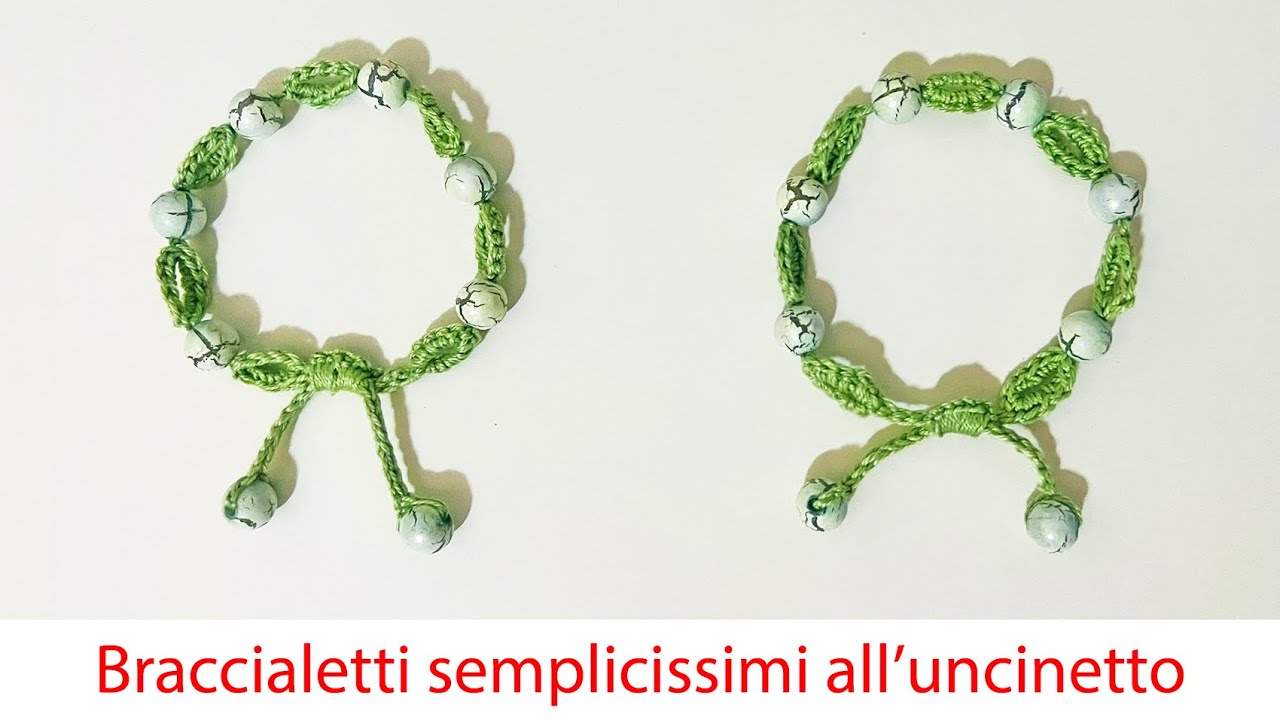 Braccialetti semplicissimi all'uncinetto