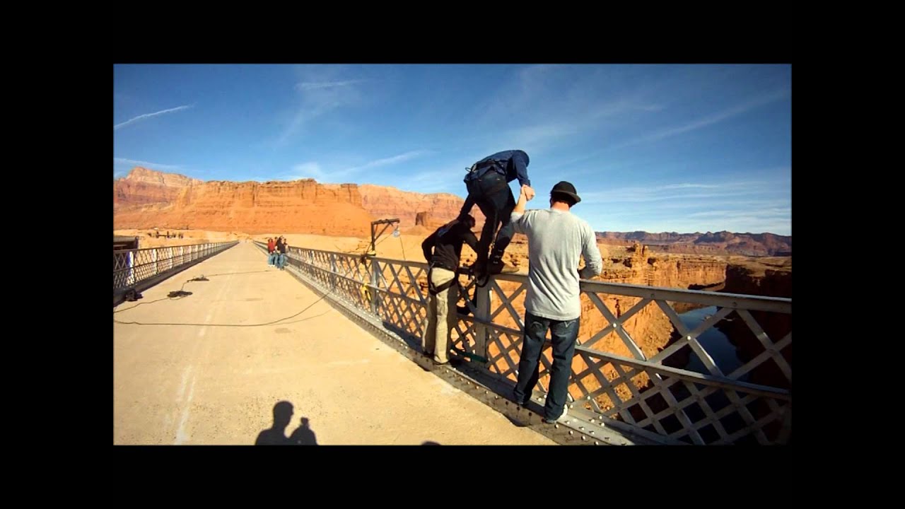 Navajo Bridge Bungee Jump GoPro Hero - YouTube