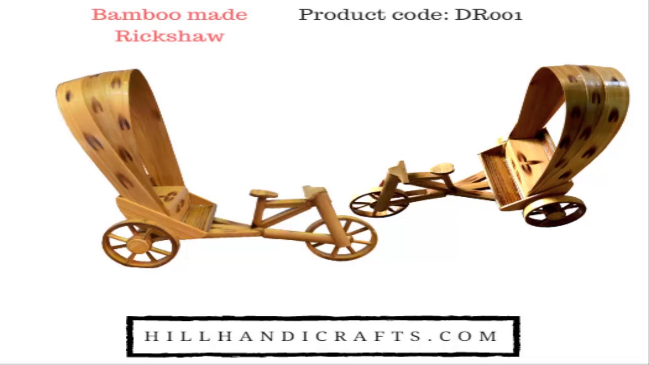Bamboo made Rickshaw | Handicraft item of Hillhandicrafts com | The ...