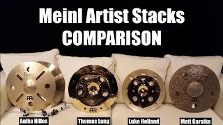 Meinl Artist Concept Model Stacks - Side By Side Comparison