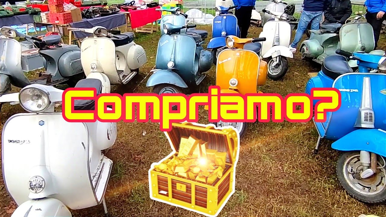 Caccia ai Tesori! Quanto costano Vespe Ciao e SI Piaggio e Moto d'epoca? Mostra scambio di Novegro