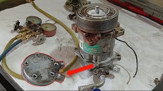 Truck Air Conditioner Sanden Compressor / AC Compressor Shaft Seal Leak Check