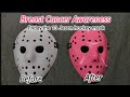 Friday the 13th jason hockey mask breast cancer awareness