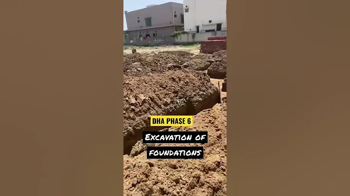 Excavation of Foundation - 1 Kanal Ongoing Project in DHA Phase 6 Lahore.