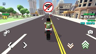 Blocky Moto Racing - Games Offline Android & iOS - Gameplay Android 1080p 60fps screenshot 1