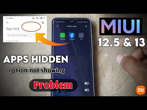 Redmi Hidden Apps Option Not Showing | How To Hide Apps In MIUI 12.5 App Hide Kaise Kare Redmi