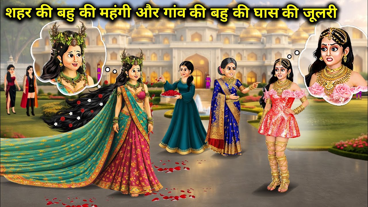 शहर की बहु की महंगी और गांव की बहु की घास की जूलरी || City vs Village Bride’s Jewelry