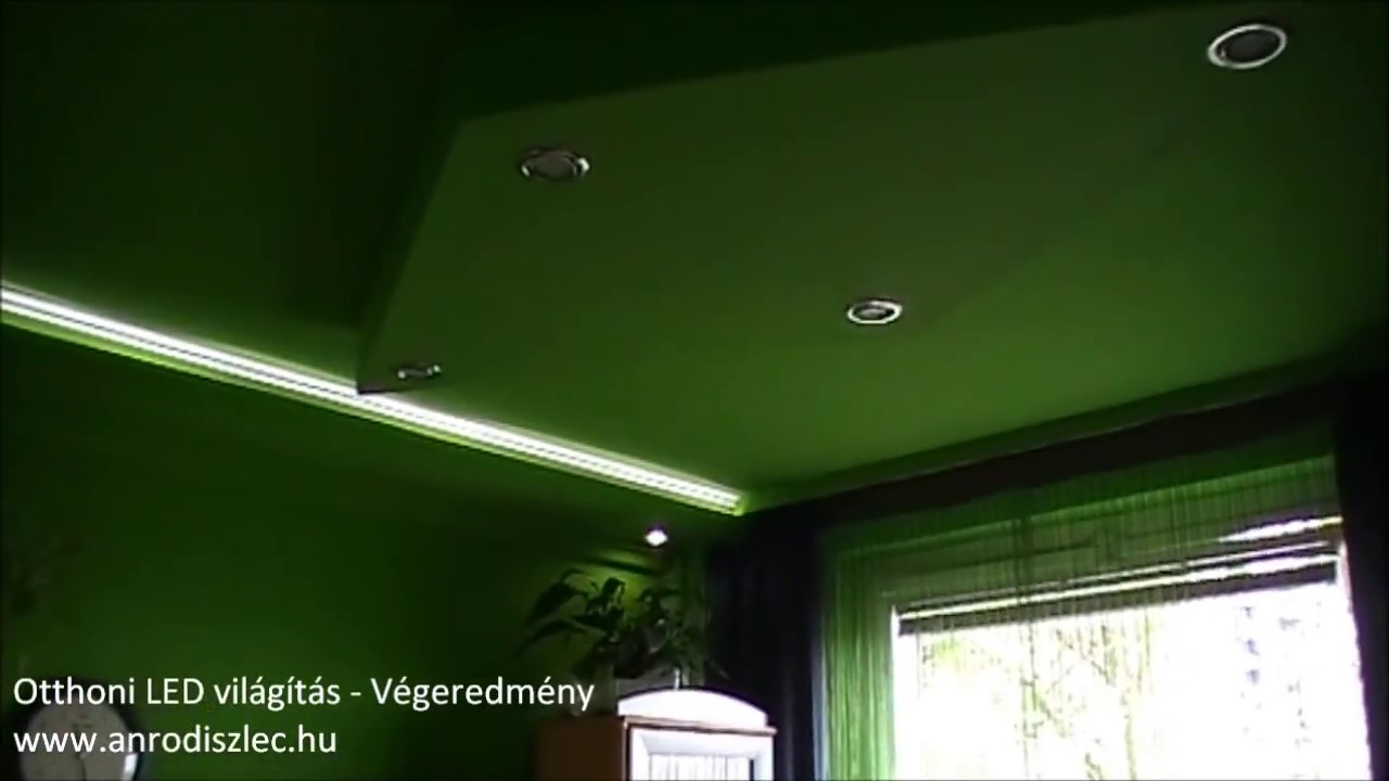 SzobafelújÃtás, ledes világÃtás kivitelezése youtube Hálószoba led világítás