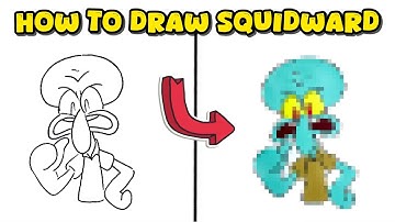 How to Draw Squidward Tentacles from SpongeBob SquarePants Easily
