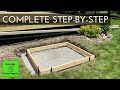 How To Pour A Small Concrete Pad - Deck Stair Landing