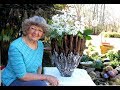 Big Draped Lace Doily Flower Pot in Ga.U.S.A.