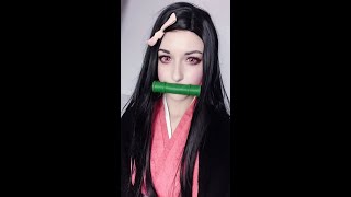 Nezuko Bambu cosplay mordaça Kimetsu no yaiba demon slayer kamado Mercado livre