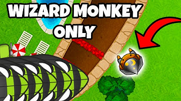 Can I win by *ONLY* using the Wizard Monkey in Bloons TD Battles?