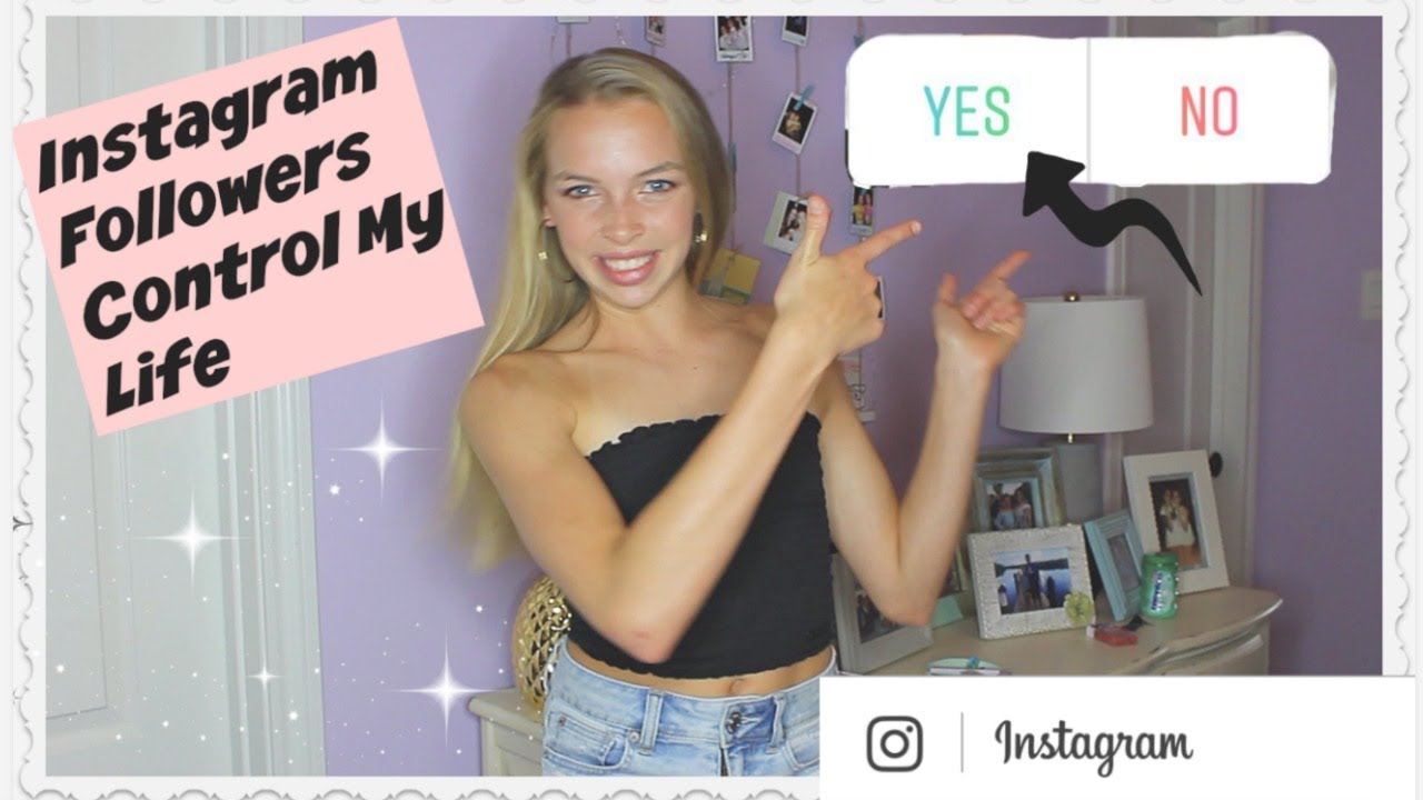 Instagram Followers Control My Life For a Day Challenge - YouTube