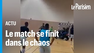Scooter dans le gymnase, tirs de mortier : un match de futsal dégénère à Créteil