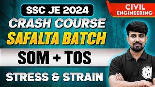 Strength of Materials - 01:Stress and Strain | SSC JE 2024 Crash Course | Civil Engineering