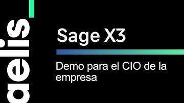 Demo Sage X3 para CIO´s