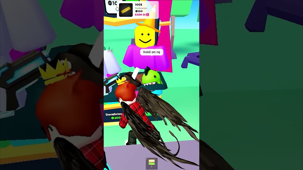 Make me laugh, win 100 Robux! #funny #roblox