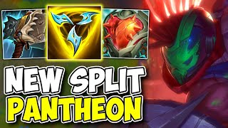 NEW SPLIT PUSH PANTHEON IS UNSTOPPABLE! (INSANE TOWER DMG)