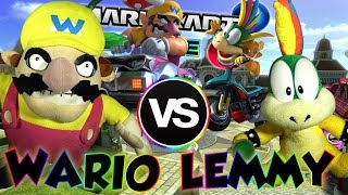 ABM: Wario Vs Lemmy !! Mario Kart 8 Deluxe !! Race & Battle Match !! HD