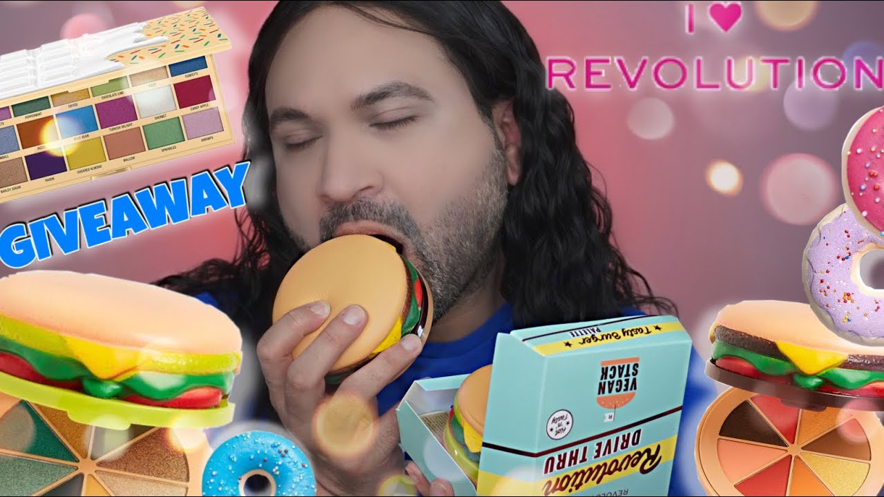 IS IT MAKEUP OR FOOD? Tasty makeup from I HEART REVOLUTION / DONUTS, SPRINKLES & BURGERS! GIVEAWAY!!