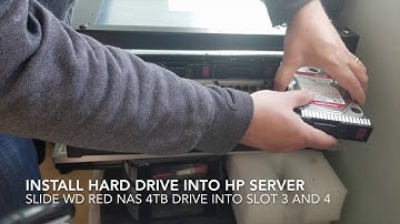 Video tutorial on how to insert a 3.5 hard drive into the HP proliant dl360 g8 server