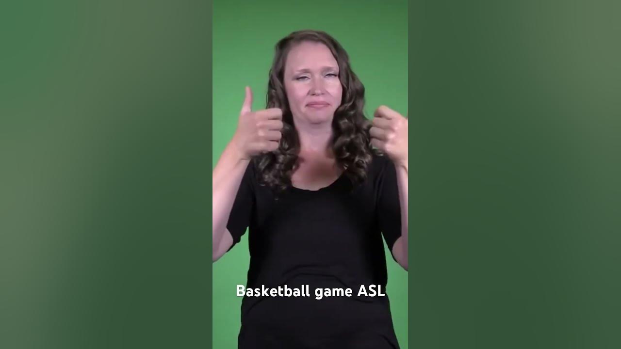Basketball game in ASL asl americansignlanguage aslinteractive 