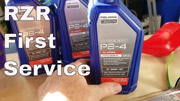Polaris RZR XP Turbo oil change and first 25 hour service & inspection