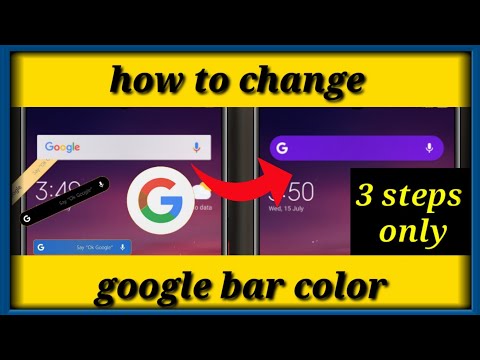 HOW TO CHANGE GOOGLE BAR COLOR ON ANDROID 2020 | Customize search bar hqdefault