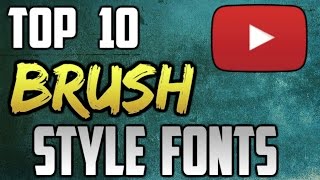 Top 10 Free Brush Style Fonts screenshot 4