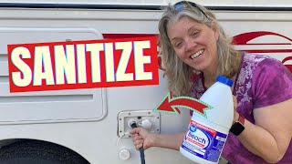 How to Sanitize Your RV Water System  RV Water Tank Cleaning