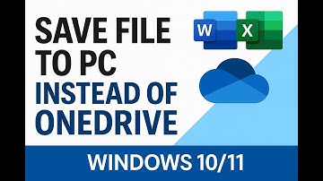 How to save word & excel file to PC Instead of OneDrive | Windows 10/11