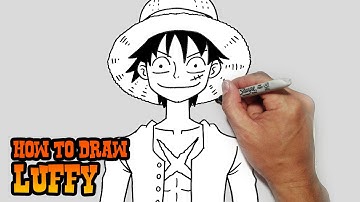 How to Draw Monkey D. Luffy- One Piece- Video Lesson