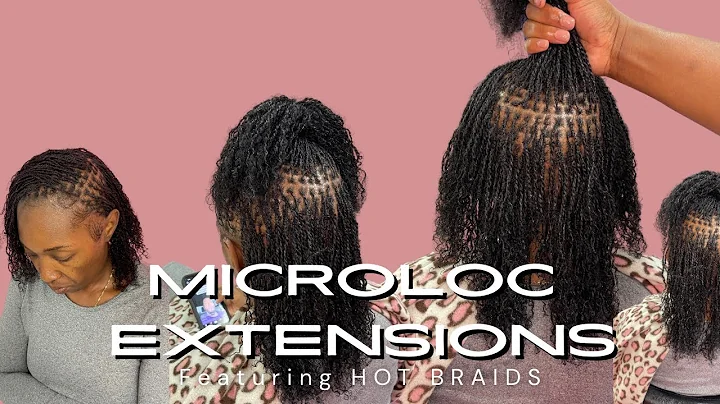 Microlocs on Short Hair | Microloc Extensions Tutorial | HOT BRAIDS